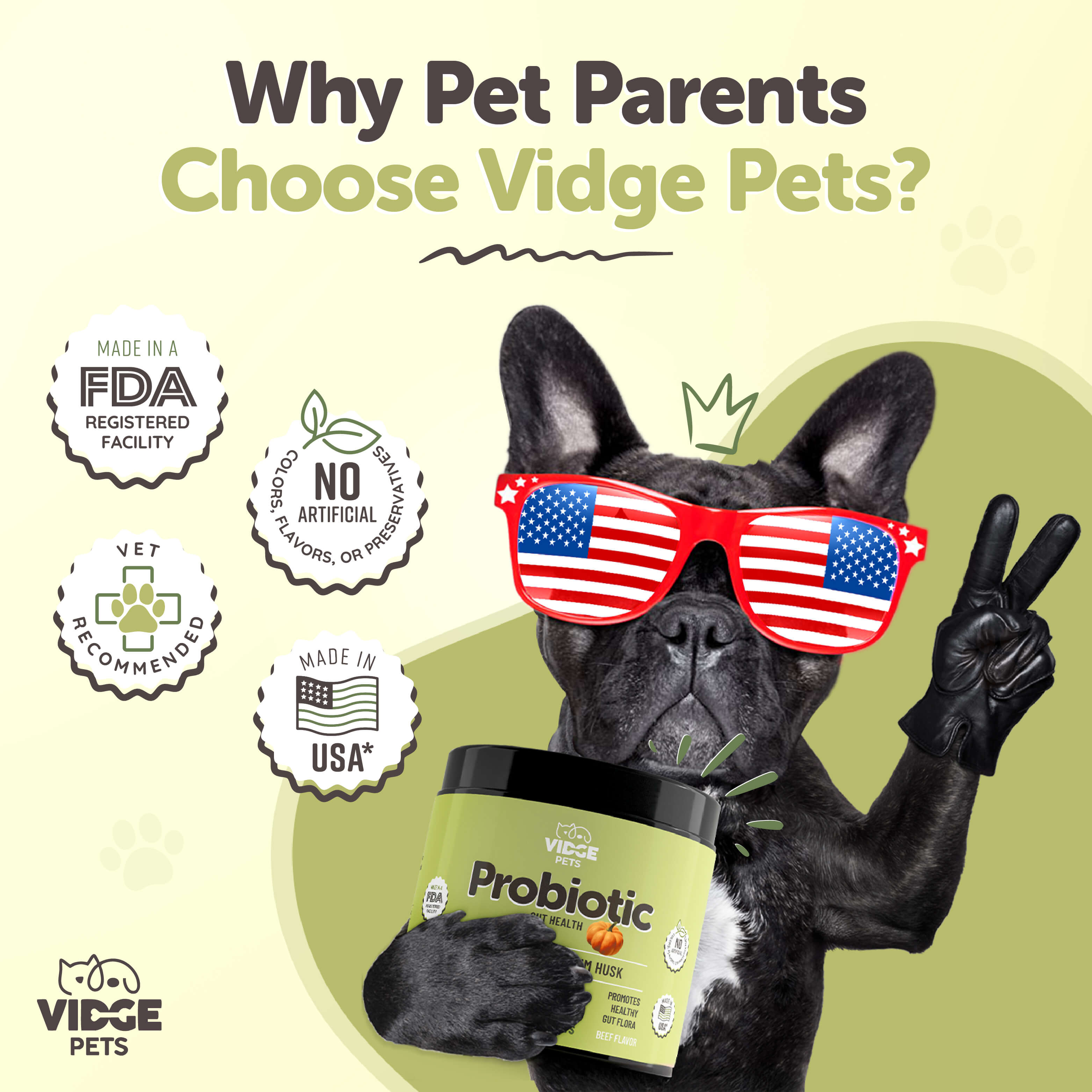 Probiotic Premium 6-in-1 & Fiber Blend for Dogs