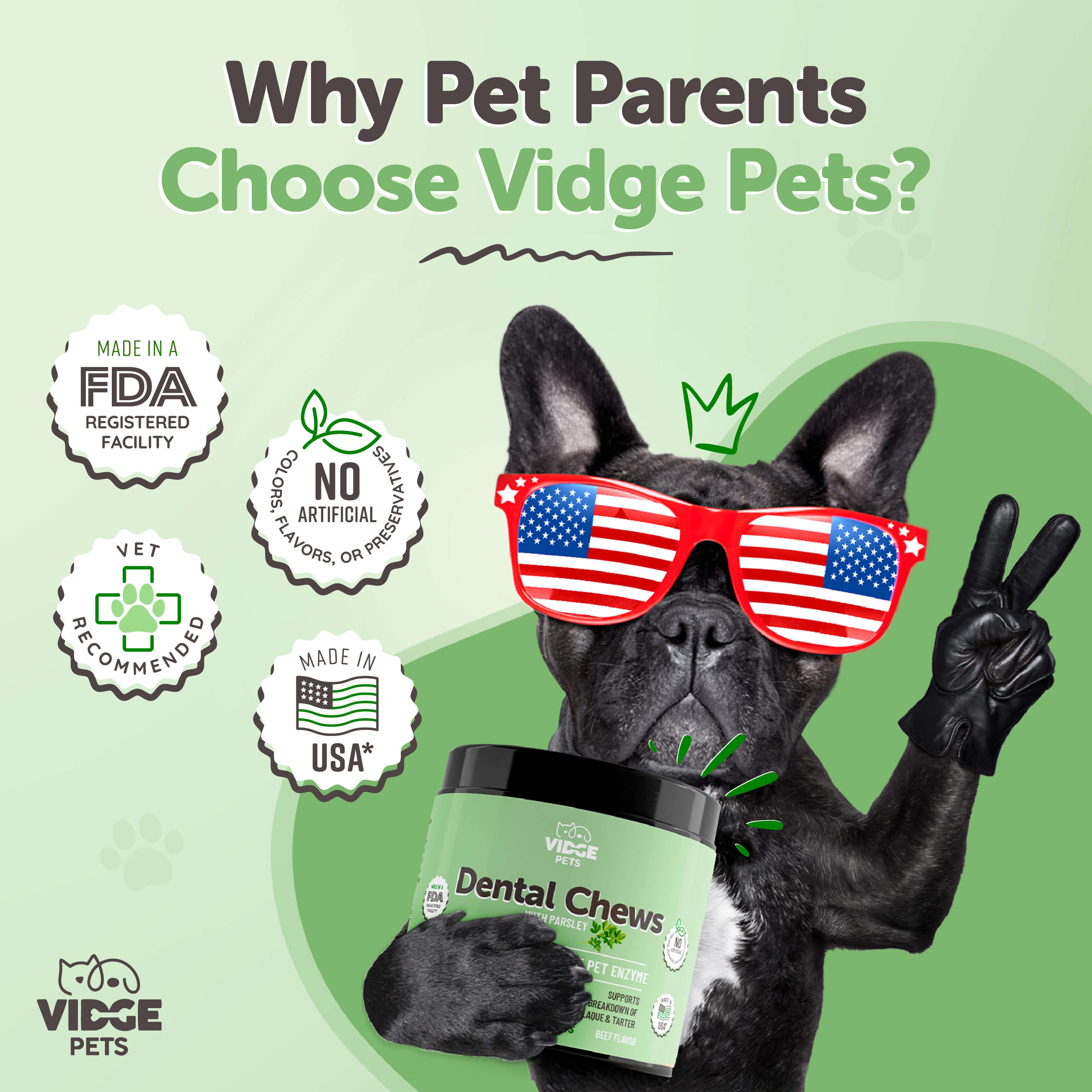 Dental support - Say Goodbye to Doggy Breath.