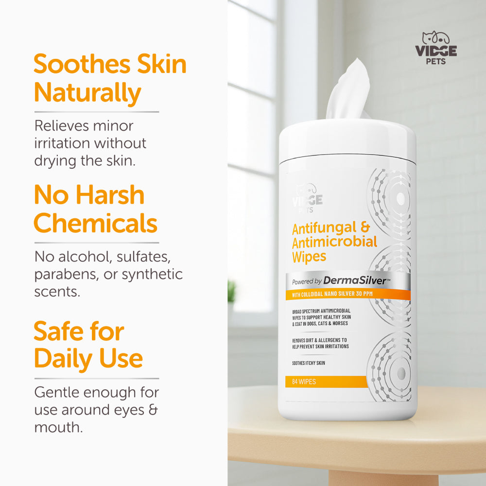 Antifungal & Antimicrobial Wipes for Dogs (New)